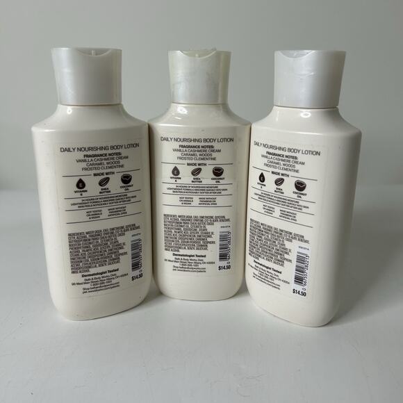 3 Bath & Body Works SNOWFLAKES & CASHMERE Daily Nourishing Body Lotion 8 fl oz - Picture 2 of 4